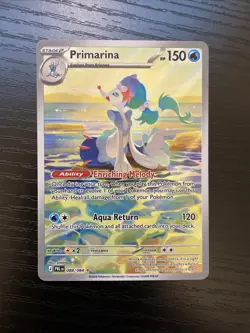 Primarina 088/084 Pitch Black Holo Illustration Rare Pokemon English NM - Image 1