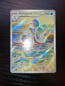 Primarina 088/084 Pitch Black Holo Illustration Rare Pokemon English NM - Image 2