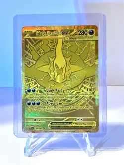 Pokemon TCG Mega Darkrai ex 120/084 GOLD Hyper Rare Pitch Black NM - Image 1