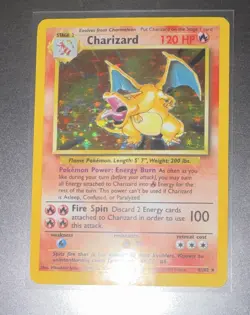 Pokemon Charizard 4/102 Base Set Holo Rare Stage 2 120 HP English 1999 - Image 3