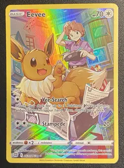 Eevee Full Art UR TG11/TG30 Pokemon TCG SWSH Brilliant Stars Trainer Gallery NM* - Image 1
