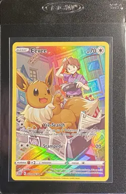 Eevee Full Art UR TG11/TG30 Pokemon TCG SWSH Brilliant Stars Trainer Gallery NM* - Image 3