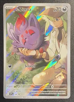 N's Zorua Full Art Promo #189 Pokemon TCG Scarlet & Violet Black Star Promos NM* - Image 1