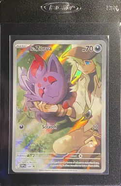 N's Zorua Full Art Promo #189 Pokemon TCG Scarlet & Violet Black Star Promos NM* - Image 3