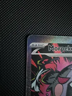 Pokemon Morpeko EX Pitch Black SIR 117/084 BADLY CENTERED - Image 3