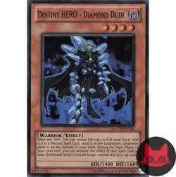 Yugioh Destiny HERO - Diamond Dude LCGX-EN124 Super Rare NM - Image 1