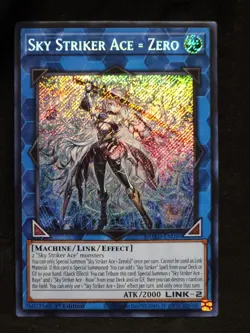 2025 YUGIOH SKY STRIKER ACE ZERO DUAD-EN049 SECRET RARE 1ST EDITION NM - Image 1