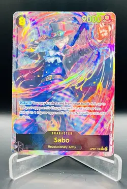 One Piece Sabo Alt Art OP07-118 SEC 500 Years in the Future - Secret Rare NM - Image 1