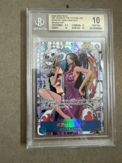 One Piece Boa Hancock OP07-051 Manga Art Foil SR JP 2024 BGS 10 - Image 1