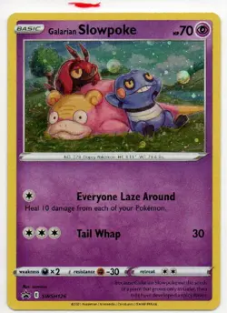 Galarian Slowpoke SWSH126 Holo Promo Sword & Shield Promo Pokemon Holo Near Mint - Image 1