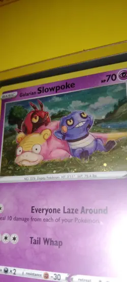 Galarian Slowpoke SWSH126 Holo P Sword & Shield Promo Pokemon Holo Near Mint - Image 3