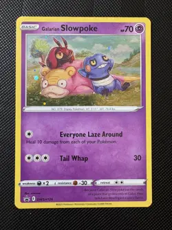 Galarian Slowpoke SWSH126 Black Star Promo Sword & Shield Holo Rare Pokemon Card - Image 1