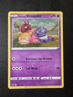 Galarian Slowpoke SWSH126 Black Star Promo Sword & Shield Holo Rare Pokemon Card - Image 2