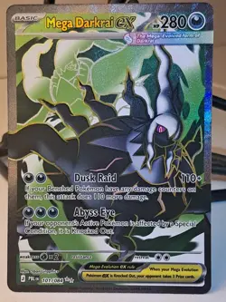 Pokemon TCG Mega Darkrai EX 101/084 Pitch Black Ultra Rare Full Art Holo - Image 1