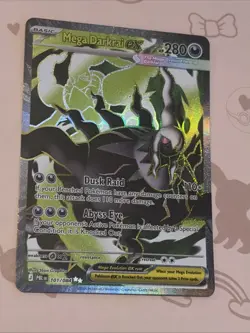 Mega Darkrai ex 101/084 Pokemon TCG Ultra Rare Full Art Holo Pitch Black - Image 2