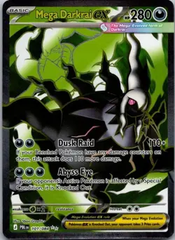 Pokemon Mega Darkrai EX 101/084 Pitch Black Full Art Holo Ultra Rare NM - Image 1