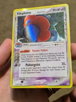 Vileplume 17/110 Holo Holon Phantoms Pokemon Card NM Delta Species LP - Image 2