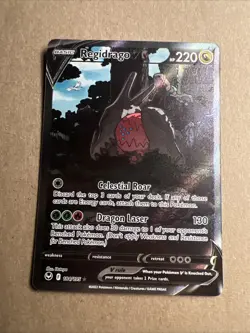 Regidrago v Full Art Holo Card 184/195 Sword & Shield Silver Tempest - Image 1