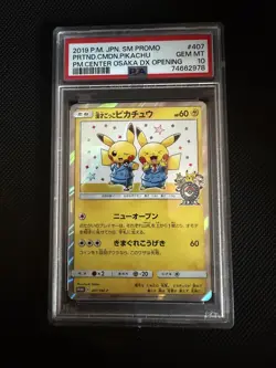PSA 10 PRETEND PIKACHU HOLO 407/SM-P | Osaka DX Opening Pokemon Card - Image 1