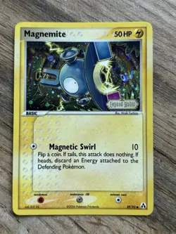 Magnemite 59/92 EX Legend Maker Reverse Holo Pokemon Card Damaged Binder Card - Image 1