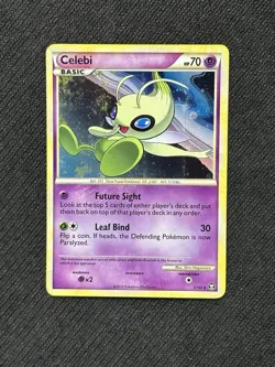NM Celebi 3/102 Triumphant Holo Rare Pokemon Card - Image 1