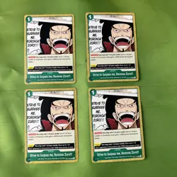 4X One Piece Card Game Strive to Surpass me, Roronoa Zoro!!! OP14-036 NM Presale - Image 1