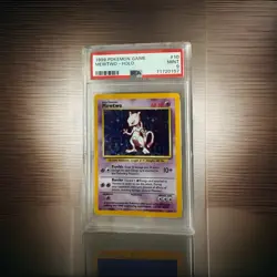 Pokemon 1999 Base Set Mewtwo 10/102 Holo Rare PSA 9 Graded Card - Image 1