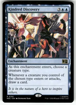 Kindred Discovery Rare 150 Near Mint Commander: Marvel Super Heroes MTG M-07 - Image 1