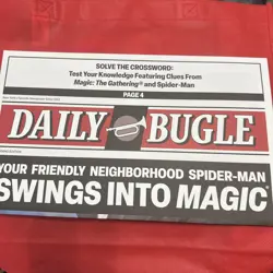 SDCC/PAX West 2025 Magic The Gathering Spider-Man Daily Bugle Playmat - Image 1