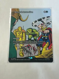 Heroic Intervention Borderless M 080 (Marvel Universe) MTG Near Mint - Image 1