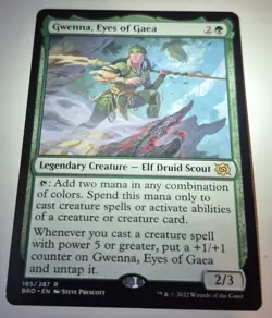 Gwenna, Eyes of Gaea [The Brothers' War] Near Mint MTG - Image 1