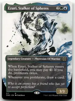 Ezuri, Stalker of Spheres (Showcase) #317 NM Phyrexia All Will Be One Magic MTG - Image 1