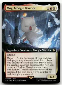 Mog, Moogle Warrior (Extended Art) #179 (NM) Final Fantasy FIC Magic MTG - Image 1