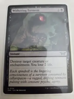 mtg, Withering Torment Duskmourn: House of Horror Regular NM - Image 1