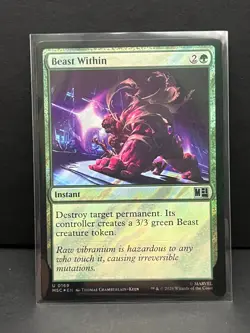 Beast Within (Surge Foil) 169 Commander: Marvel Super Heroes MtG NM - Image 1