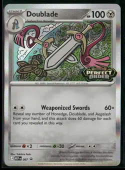 Doublade MEP 067 STAFF - Pokemon TCG Perfect Order 2026 Promo NM - Image 1