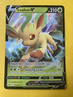 Leafeon V Crown Zenith 013/159 Holo Full Art Pokemon TCG - Image 1