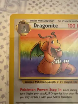 Pokemon Dragonite 19/62 Fossil Unlimited Non-Holo Rare English 1999 - Image 2