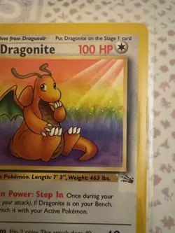 Pokemon Dragonite 19/62 Fossil Unlimited Non-Holo Rare English 1999 - Image 3