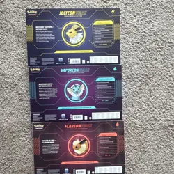 Pokemon TCG Premium Collection Jolteon VMAX Vaporeon VMAX Flareon VMAX 3 Box En… - Image 3