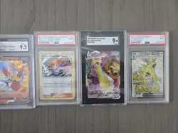 Pokemon Graded Slab Lot Of 4, Tyranitar, Cinderace And More - Image 1