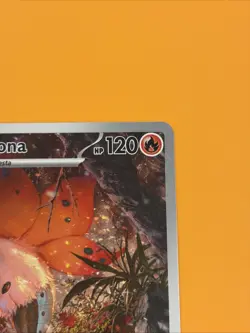 Pokemon Black Bolt Volcarona Illustration Rare #100/086 NM - Image 3