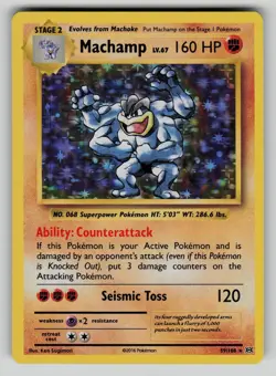 Machamp 59/108 Evolutions Pokemon Holo NM - Image 1