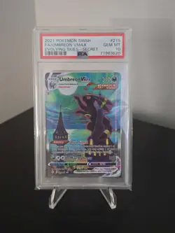 2021 POKEMON SWORD & SHIELD EVOLVING SKIES SECRET FULL ART/UMBREON VMAX PSA 10 - Image 1