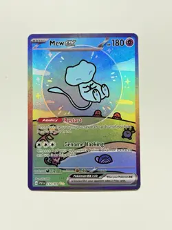 D-I-Y Mew ex 232/091 Pokemon Paldean Fates Bubble Mew Holo Thick-cut - Image 1