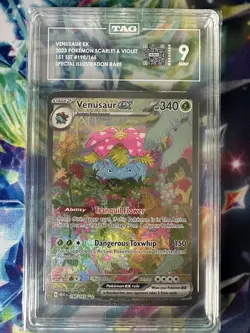 TAG 9 Venusaur ex 2023 Pokemon Scarlet & Violet 151 #198/165 SIR - Image 1