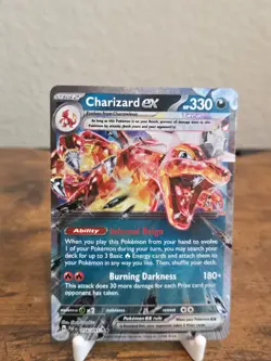 Pokemon TCG Charizard ex 054/091 Paldean Fates Holo Tera 330HP EN 2024 - Image 1