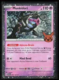 Munkidori (Cosmos Holo) 095/167 Holo Trick or Trade BOOster 2024 Pokemon NM - Image 1