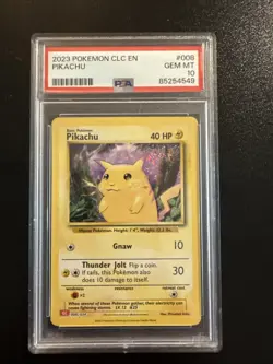2023 Pokemon CLC EN Classic #008 Pikachu PSA 10 GEM MINT - Image 1