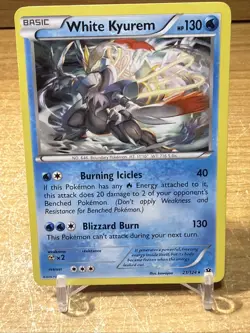Pokemon TCG White Kyurem Fates Collide 21/124 Holo Rare NM - Image 1